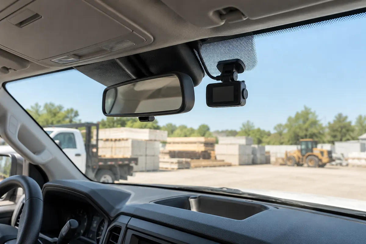 Illustration for dash cam installation