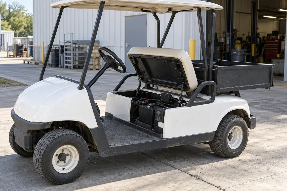 Illustration of a fleet golf cart