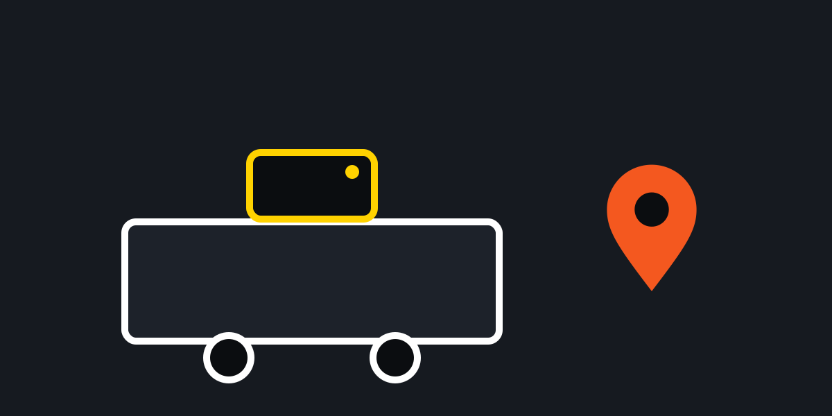 Tracker installed on a trailer